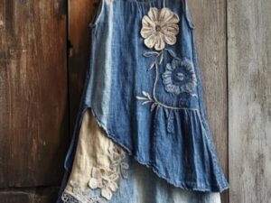 All-match Forest-style Fresh And Minimalist 3D Dress For Commuting And Casual Wear