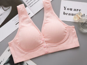 Nursing Bra, Vest-Style, Gather-Up Anti-Sagging, Breastfeeding Pregnant Women Underwear, Women's Pregnancy Cotton Summer Thin Bra