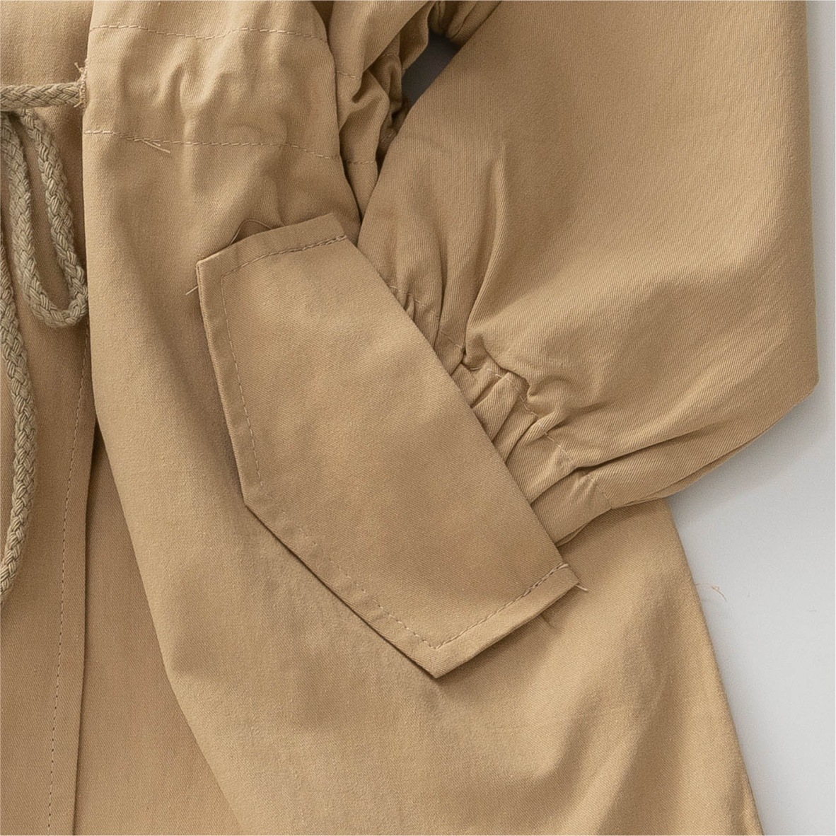 Children'S Windbreaker Foreign Style Spring Mid-Length Baby Cotton Coat - Image 3