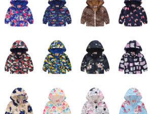 Spring And Autumn Thin Hooded Baby Cute Zipper Sweater Children's Jacket