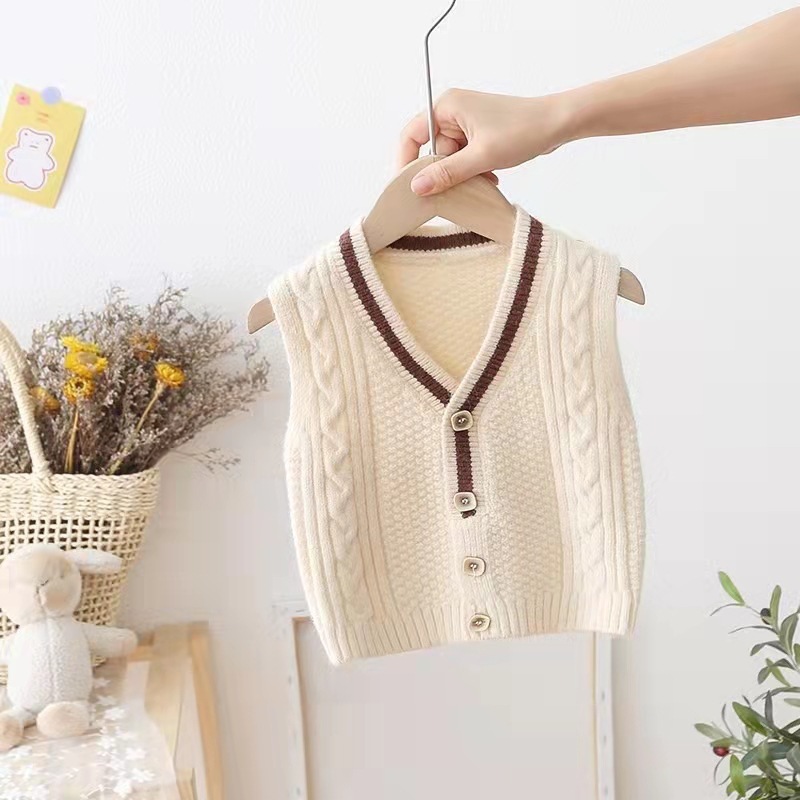 Sweater Baby Sweater Vest Outwear In Spring And Autumn - Image 10