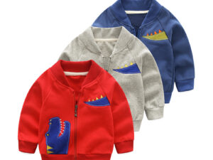 Children's Clothing Pure Cotton Sports Leisure Zipper Shirt Baby Top