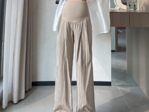 Thin Wide-leg Pants Summer Belly Support Maternity Clothes Anti-mosquito