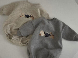 Ins Infant Toddler Korean Style Winter Clothes Jumpsuit