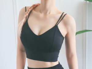 Fitness Tops Double Straps Yoga Bra Breathable Gym Wear