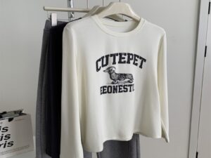 High-elastic Soft And Chewy Cartoon Puppy-Print T-Shirt For Women